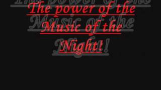 Phantom of the Opera  Music of the Night Lyrics [upl. by Linoel]