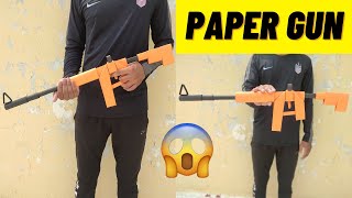 Paper Gun  How To Make Paper Gun  Step by Step by Mad Times [upl. by Sarge]