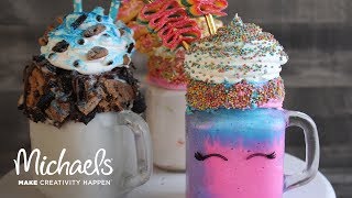 DIY 3 Super Easy Freakshakes  Michaels [upl. by Herr394]