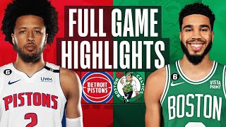 PISTONS at CELTICS  NBA FULL GAME HIGHLIGHTS  November 9 2022 [upl. by Sammons]