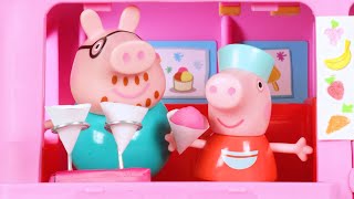 Peppa Pig Official Channel  Peppas Ice Cream Truck  Cartoons For Kids  Peppa Pig Toys [upl. by Cora]