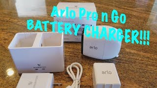 Arlo Pro Pro 2 amp Arlo Go Battery Charger Review  Wasserstein Charging Station [upl. by Aynad]