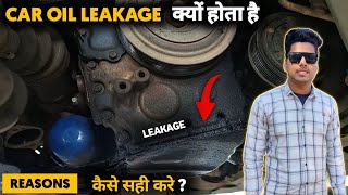 Car Engine Oil Leakage Problem  Why car engines Leaks oil   Engine Oil Leakage कैसे ठीक करें [upl. by Joella24]