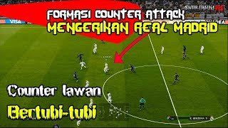 Inilah Formasi Counter Attack Paling Menakutkan Real Madrid PES 2021 [upl. by Htebilil127]