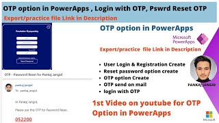 OTP Option In PowerApps  Power Apps OTP option create part1 [upl. by Silverts351]