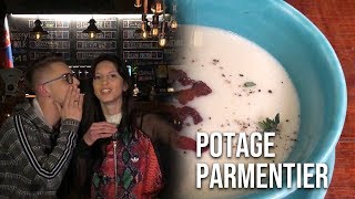 POTAGE PARMENTIER  🥔 Receta de la sopa francesa de puerro y papas ft Magalí Nuñez [upl. by Cirted708]