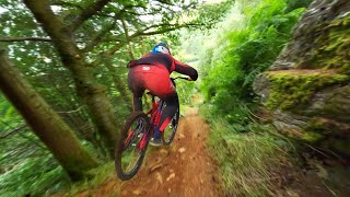 Worlds Best FPV Drone Shot extreme mountain biking [upl. by Adyeren]