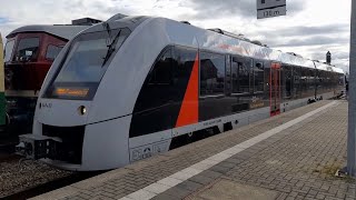 Einfahrt BR 1648 im Bahnhof Aschersleben [upl. by Dnalyar]