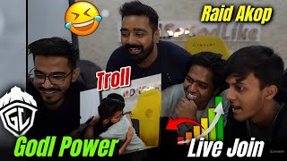 Spower On Godl Power 🔥 Admino Troll Spower 😳 Spower Live Join Godl Stream 😮 Live Raid Akop [upl. by Sukul]