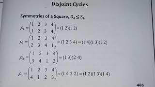 39 MTH633 Group Theory Disjoint Cycles Cycle Decomposition [upl. by Korb725]