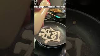 Cooking a SpongeBob Pancake for my son for Breakfast [upl. by Bradford]