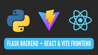 How to Create a Flask  React Project with Vite  Python Backend  React Frontend [upl. by Anirres]