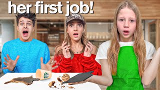 Nastya and her First Job at Brent Rivera and Lexi in 24 HOURS [upl. by Assiluj]