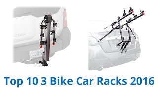 10 Best 3 Bike Car Racks 2016 [upl. by Atsejam]