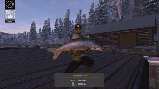 Unique Lake Trout  White Moose Lake In Fishing Planet With Redneckwoman38 [upl. by Hagile936]