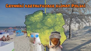 Czynniki kształtujące klimat Polski geografia  lekcja online dla klasy 7 [upl. by Yelah]