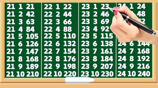 Gujarati ghadiya 21 to 30  Table Of 21 TO 30  Multiplication Tables  21 to 30  21 to 30 tables [upl. by Navaj]