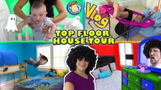 HOUSE TOUR 1 0 The Top Floor w Lexi Shawn Chase Mom amp Dad Rooms FUNnel Family Vlog [upl. by Denzil122]