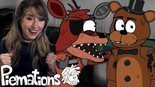 NEW FNAF FAN REACTS TO ALL 5 AM AT FREDDYS BY PIEMATIONS [upl. by Idisahc]