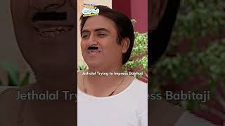 Jethalal trying to impress babitajifunny comedy tmkoc relatable funnyshorts shorts [upl. by Pazia]