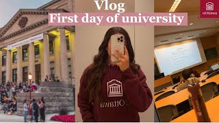 FIRST DAY OF SCHOOL VLOG UOttawa engineering 📚🇨🇦  اول يوم في جامعة اوتاو [upl. by Ahsienet294]