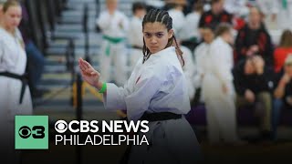 13yearold from the Lehigh Valley representing the US in World Karate Championships [upl. by Devehcoy]