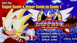 Super Sonic and Hyper Sonic in Sonic 1 [upl. by Damita108]