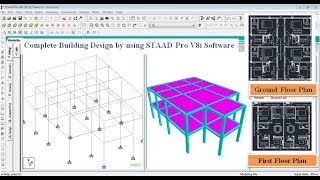 Building Design G1 In STAAD Pro V8i Software [upl. by Bresee]