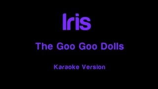 Iris The Goo Goo Dolls  Karaoke Version [upl. by Adalia]