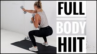 NO REPEAT WORKOUT  Full body HIIT Workout with Weights [upl. by Campy115]