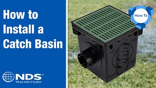 How to Install a Catch Basin to Capture RunOff  NDS Drainage Systems [upl. by Naillimixam]