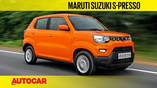 Maruti Suzuki SPresso  First Drive Review  Autocar India [upl. by Zebapda]