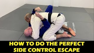 How To Do The Perfect BJJ Side Control Escape by John Danaher [upl. by Arnon502]