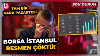 KARA PAZARTESİ Borsa İstanbulda sert düşüş Açılışta devre kesti [upl. by Yttiy121]