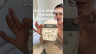 newborn diapering essentials this is everything we used in the first month newmom babyessentials [upl. by Einnil]