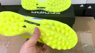 Adidas Predator 24 Elite TF Artificial Turf Soccer Shoes  YellowBlackWhite [upl. by Jules]