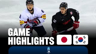 Highlights JAPAN vs KOREA  2025 IIHF Asia Championship [upl. by Eikcor]