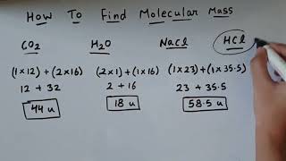 Trick to find molecular massmolecular weightMolar mass [upl. by Suivatco]