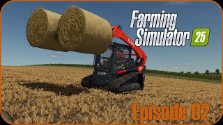 Our First Harvest  Farming Simulator 25 Episode 2 [upl. by Nelan196]