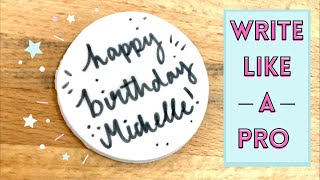 3 EASY ways to put WRITING on a cake [upl. by Bunting225]