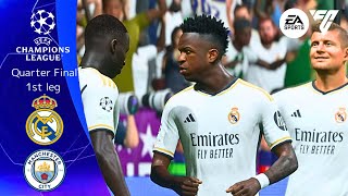 FC 24  REAL MADRID vs MANCHESTER CITY  Champions League Quarter Final 1st leg PS5 [upl. by Levi]