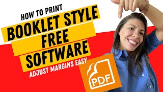 How To Print Booklet Style And Adjust Margins Free Software [upl. by Lubba593]