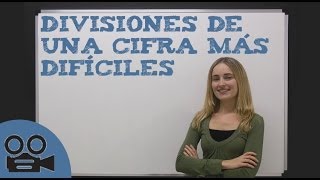 Divisiones de una cifra más difíciles [upl. by Layla882]