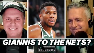 Could Giannis Land In Brooklyn  The Bill Simmons Podcast [upl. by Christean]