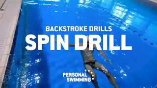 Spin Drill  Personal Swimming Backstroke drills [upl. by Kcirdes832]