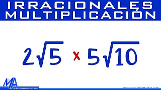 Multiplicación de irracionales  radicales [upl. by Qifar]