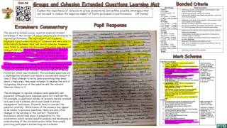 Groups and Cohesion Extended Question A Level PE Psychology [upl. by Nats]