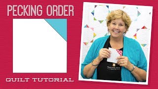 Make a quotPecking Orderquot Quilt with Jenny Doan of Missouri Star Video Tutorial [upl. by Daiz598]