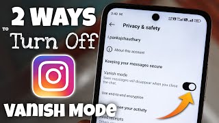 2 Ways to Turn Off Vanish Mode on Instagram [upl. by Goto348]