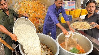 Hyderabadi Biryani Recipe  500 Kg Daily Beef Yakhni Pulao Making  Street Food Karachi Pakistan [upl. by Whitehurst497]